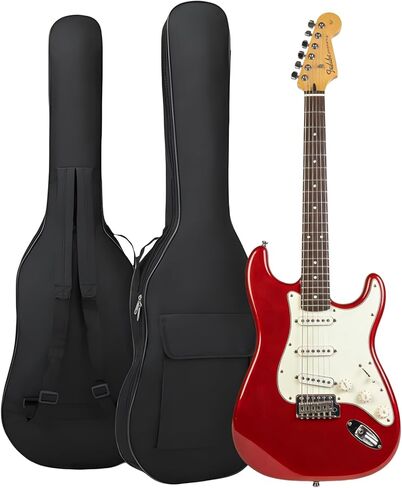 TBACW Bass Guitar Case - Bass Guitar Gig Bag 0.25 Inch Thick Padding Backpack Soft & Large Pocket & Back Hanger Loop Black (Bass Guitar Bag) in Saudi Arabia