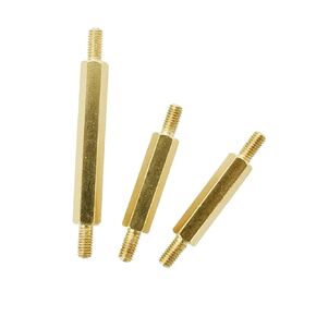 M3 Copper Threaded Motherboard Standoff Board Stud Bracket Hex Brass PCB Support Pillars Screws Bolts Hexagon Spacers Standoffs(4MM_M3 (Thread 6MM)) in Kuwait