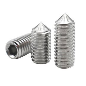 M2 M2.5 M3 M4 M5 M6 M8 M10 M12 DIN914 304 Stainless Steel Hex Hexagon Socket Set Screws Cone Point Grub Screw(16mm) in Saudi Arabia