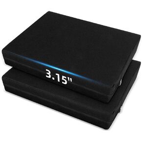 FirstGift 3.15" Extra Thick Stadium Seat Cushions - Portable Water-Resistant Bleacher Pads with Decorative Trim, Lightweight & Comfortable for Sports, Games, and Outdoor Event in Saudi Arabia