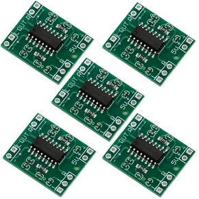 5PCS PAM8403 2x3W Class D Digital Amplifier Board - Ultra-Mini Power Amplifier Module with 2.5-5V Input USB Power Supply for Audio Speakers and Sound Systems (with Potentiometer) in Saudi Arabia