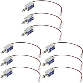 TEHAUX Mini Push Pull Solenoid Electromagnet 12V Open Frame Linear Actuator for Vending Machines and Mechanical Applications in Kuwait