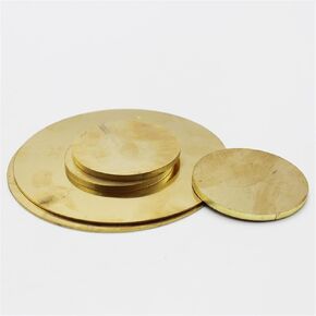 Qinlu-Washers H62 لوحة نحاسية مستديرة، حشية رقيقة من النحاس، معالجة النقش بالليزر، لإصلاح المصانع (0.5x50 مم 1 قطعة) in Kuwait