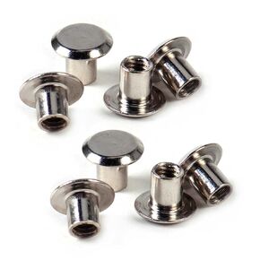 Qinlu-غسالات 100x عالية الجودة صلبة برغي مسمار مسمار المسامير الجلدية الحرفية حزام حقيبة المحفظة ألبوم الصور، لإصلاح المصانع in Kuwait