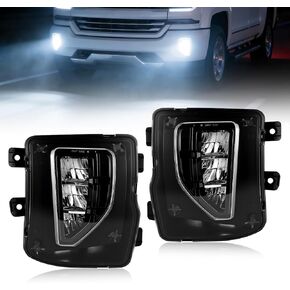 مصابيح الضباب LED متوافقة مع 2007-2013 TUNDRA و 2008-2011 SEQUOIA ، زوج من مصابيح الضباب مع ضوء تشغيل النهار واتجاه ضوء الإشارة in Saudi Arabia