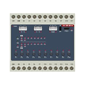 وحدة تحكم منطقية قابلة للبرمجة DC 24V صغيرة PLC FX1S-20MT مع 10 مدخلات و10 مخرجات ترانزستور، 2 نبض عالي السرعة 100 كيلو هرتز لجهاز التشفير Sevor وStepper، قناة واحدة RS485 (Mini-20MT-4MTS-DC) in Kuwait