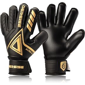Goalkeeper Gloves for Kids Adults - Goalie Gloves with 4mm Latex Anti-Slip Grip, Finger Protection All Weather in Kuwait