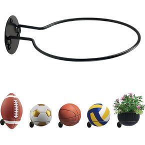 Wall Mount Ball Display Rack, Sports Ball Storage Holder for Basketball, Football, Soccer, Volleyball Collection,Sports Accessories Organizer in Saudi Arabia