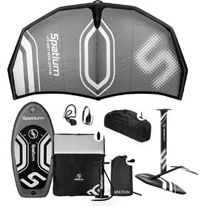 Spatium Handheld Wingsurfing Wingfoil Inflatable Surfboard Hydrofoiling/Downwind with 4m²/5m² KVS/KVF Wing with Foil for Beginner Practice for Sale in Kuwait