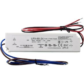 LPV-60-24 24V 2.5A 60W Single Output Switching Power Supply for LED Lighting, Decoration & Industrial Equipment in Kuwait