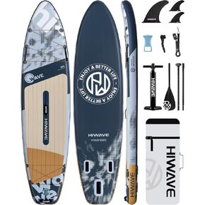 Extra Wide 35" Stand Up Paddleboard for Lake, Ocean and Yoga Touring, 11'6" * 35" *6", Enhanced Balance Stable All Around SUP, 450 lb High Weight Capacity, for Beginners, Intermediate in Kuwait