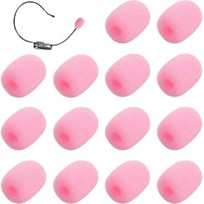 15 قطعة غطاء إسفنجي لميكروفون سماعة الرأس، أغطية ميكروفون سماعة الرأس باللون الوردي، غطاء إسفنجي لميكروفونات سماعات الرأس، أغطية ميكروفون لتقليل الضوضاء لسماعات الرأس، لمجموعة متنوعة من الميكروفون، تقليل الضوضاء in Kuwait