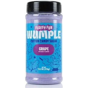 Wumple Purple Cotton Candy Sugar - سكر الخيط المنكه لآلات حلوى القطن، مزيج رقيق جاهز للاستخدام - مثالي للحفلات والكرنفالات والمناسبات - عبوة من 1 (العنب -13.2 أونصة) in Kuwait