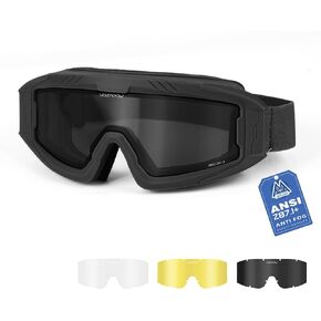 Airsoft Goggles OTG, ANSI Z87.1+ Anti-Fog Tactical Safety Goggles, Impact-Resistant Dust-Proof Eye Protection in Kuwait