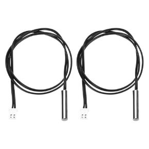uxcell 2 Pcs 5K NTC Thermal Sensor Probe, Stainless Steel Sensitive Temperature Sensor Probe 11.8 Inch Digital Thermometer Extension Cable Temp Sensor in Kuwait