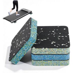 Treadmill Incline Riser Blocks, 4 PCS Walking Pad Incline Blocks, High-Density Rubber Top and Foam Base, Noise Reduction and Shock Absorption Mats, Ideal for Walking and Uphill Training at Home in Kuwait