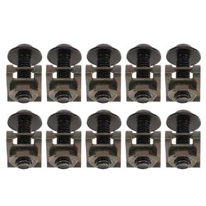 10pcs 6mm Motorcycle Fairing Screws Kit Aluminum Alloy Self-Tapping Fastener Clips for Bodywork Windshield Skid Plate Assembly Black in Kuwait