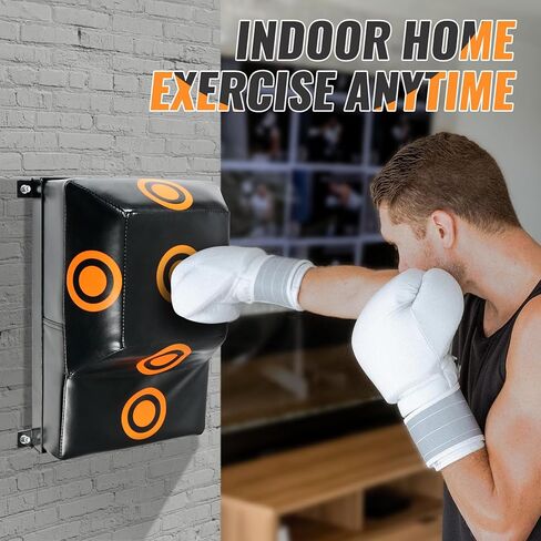 Wall Mount Uppercut Boxing MMA Training Punching Target Aiming Point Sandbag, Black Orange in Saudi Arabia