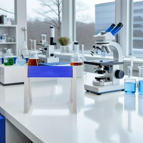 Triangular Plastic Pipette Holder Stand Rack for Laboratory Use, Multiple Micropipettes Storage Organizer with Stable Base, Lab Pipette Storage Rack for Scientific Experiments in Saudi Arabia