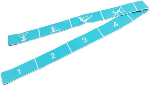 Elastic Yoga Stretching Strap Adjustable Resistance Band for Pilates Dance Flexibility Training Beginner-Friendly,Green in Saudi Arabia