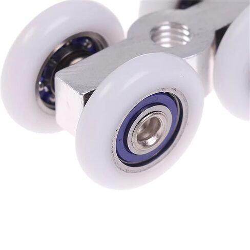 1Pair Sliding Door Rollers 4 Wheels Hanging Home Door Accessories Hardware in Saudi Arabia
