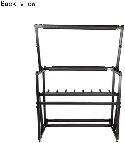 Floor-Standing Tennis Racket Rack, Heavy Duty Steel Tennis Rackets/Badminton Rackets Storage Rack, Height Adjustable, Violin/Guitar Display Stand for Retail Store,2-Tiers in Saudi Arabia