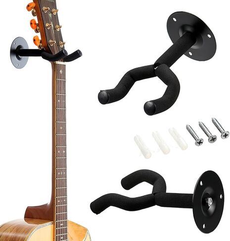 Guitar Wall Mount Rack, Guitars Wall Hanger Hook Bracket Holder Display Stand with Mounting Screws for Guitar, Ukuleles in Saudi Arabia