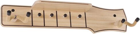 Wood Guitar Wall Mount Holder Hook Stand Shelf for 2 Guitars Acoustic Electric Banjo Bass Ukulele Display in Saudi Arabia