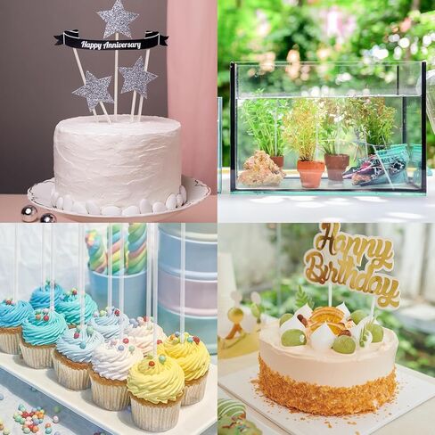 120 PCS Cake Topper Sticks, Plastic Sticks, 8 Inch 2mm Diameter Acrylic Rods for Cake Pops, DIY Crafts, Stirring, Party Decorations in Saudi Arabia