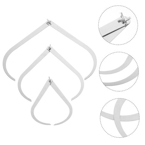 3Pcs Ceramic Measure Caliper Outside Calipers for Clay Craft Pottery Sculpture Accurate Metal Shaping Modeling Tools with Polished Surface and Nonslip Design in Saudi Arabia