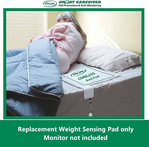 Smart Caregiver Corporation Replacement/Add-on Cordless Bed Sensor Pad - 20in x 30in Works with 433-EC and 433-CMU only in Saudi Arabia