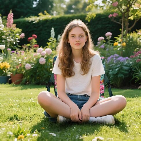 Portable Stadium Seat Cushion with Back Support - Waterproof Bleacher Pad for Sports Events, Camping, Concerts & Outdoor Activities (Floral Green) in Kuwait