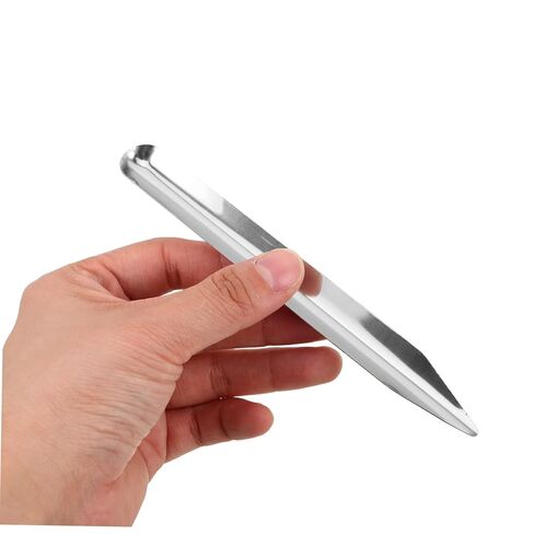 6pcs Stainless Steel Lab Spoon with Rounded Pointed Tip Curved Metal Bead Scoop Mixing and Sampling Tool for Chemistry Biology Scientific Research and Laboratory Use in Saudi Arabia
