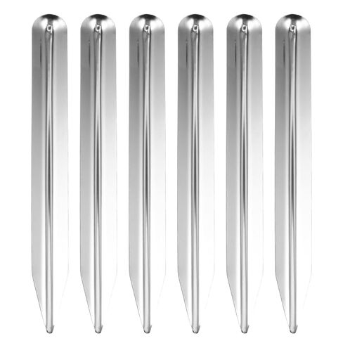6pcs Stainless Steel Lab Spoon with Rounded Pointed Tip Curved Metal Bead Scoop Mixing and Sampling Tool for Chemistry Biology Scientific Research and Laboratory Use in Saudi Arabia