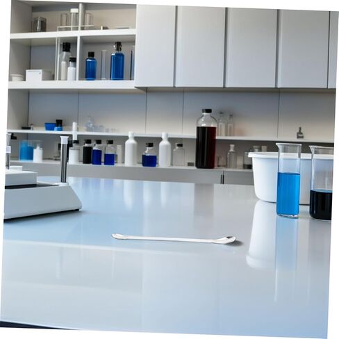 Luxshiny 12pcs Double-ended Stainless Steel Lab Sampling Spoons Mixing and Stirring Tools for Laboratory Kitchen Classroom and Craft Use in Kuwait