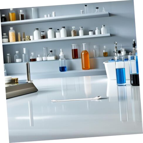 Luxshiny 12pcs Double-ended Stainless Steel Lab Sampling Spoons Mixing and Stirring Tools for Laboratory Kitchen Classroom and Craft Use in Kuwait