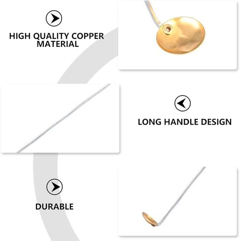 15 قطعة من ملاعق حرق النحاس من ديديسيون، ملاعق احتراق مقاومة للحرارة العالية للتجارب المعملية، أداة تعليمية، مقبض مريح in Kuwait