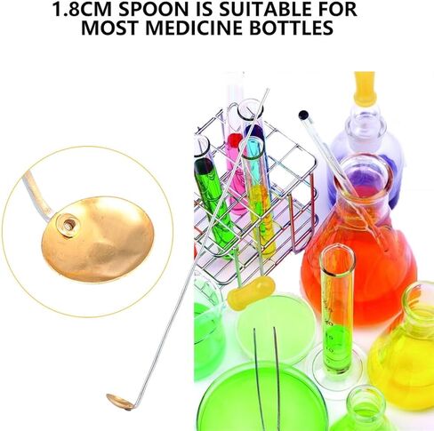 15 قطعة من ملاعق حرق النحاس من ديديسيون، ملاعق احتراق مقاومة للحرارة العالية للتجارب المعملية، أداة تعليمية، مقبض مريح in Kuwait