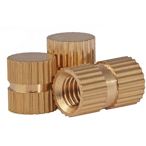 غسالات Qinlu-M3 M4 M5 M6 النوع B من النحاس الصلب، قالب حقن، خيط خيط، صامولة مدمجة، فتحة عمياء واحدة 25 قطعة، لإصلاح المصانع (M3 × D6 × L4 مم) in Kuwait