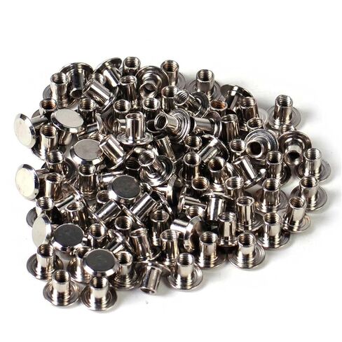 Qinlu-غسالات 100x عالية الجودة صلبة برغي مسمار مسمار المسامير الجلدية الحرفية حزام حقيبة المحفظة ألبوم الصور، لإصلاح المصانع in Kuwait