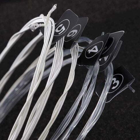 2 Sets NX35NX36 Clear Nylon Silver Plated Classical Guitar Strings Normal Hard Tention 028-043 028-045 in Saudi Arabia