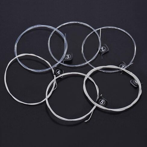 2 Sets NX35NX36 Clear Nylon Silver Plated Classical Guitar Strings Normal Hard Tention 028-043 028-045 in Saudi Arabia