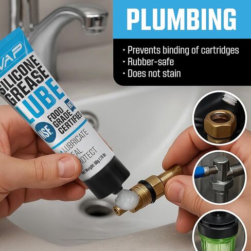 Multi-Purpose Silicone Grease: NSF Food Grade Safe, Waterproof Dielectric Grease, & Premium Silicone Lube for Potable Water & Electrical Systems in Kuwait