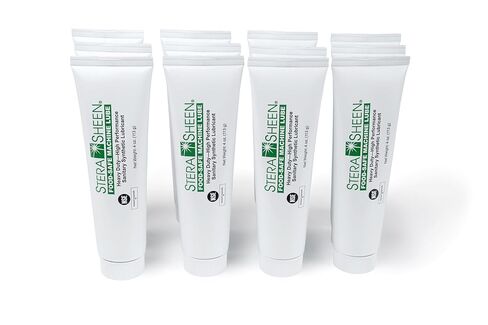 Stera Sheen - Food Safe Machine Lube - Heavy Duty, High Performance Sanitary Synthetic Lubricant - Clear Gel, Odorless, Tasteless - 4 oz Tube (4 Count) in Saudi Arabia