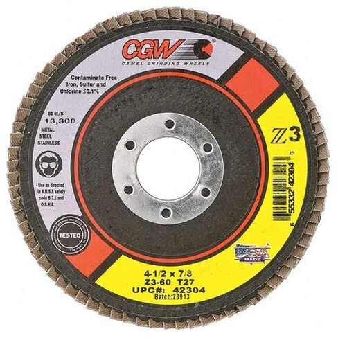 Flap Disc, 60 Grit, Poly-Cotton, Min. Qty 10 (10 pieces) in Saudi Arabia