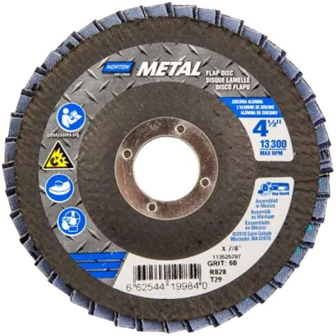 Norton 19984 4-1/2" 60 Grit Powerflex Flap Disc10 in Saudi Arabia