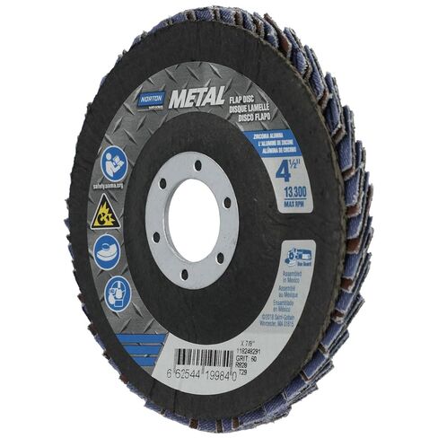 Norton 19984 4-1/2" 60 Grit Powerflex Flap Disc10 in Saudi Arabia