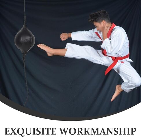 PartyKindom Double-end Boxing Speed Ball Pu Hanging Reflex Reaction Punching Ball Set with Pump Hook for Home Boxing Training and Stress Relief in Saudi Arabia