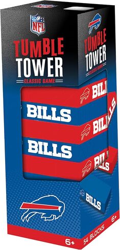 يوم لعبة Mortpieces - فواتير NFL Buffalo - برج تعثر مرخص رسميًا ، كتل خشبية حقيقية in Kuwait