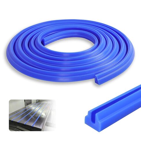 5/8 Inch T-Slot Cover for Milling Machine, 150 Inch Blue T-Slot Silicone Protector for 9"x 48" Manual Milling Machine, Ensuring A Snug Fit for Seamless Protection in Saudi Arabia